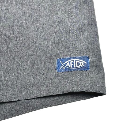 AFTCO | Men | Cloudburst Charcoal 10 Inch Performance Fishing Shorts | Size 38 - Picture 10 of 12